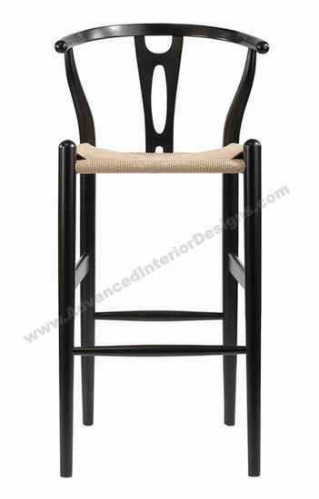 wishbone stool black 2